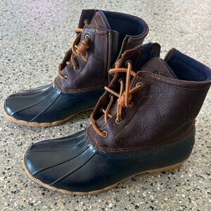 Sperry Women’s Top Sider Saltwater Duck Boots Size 9.5